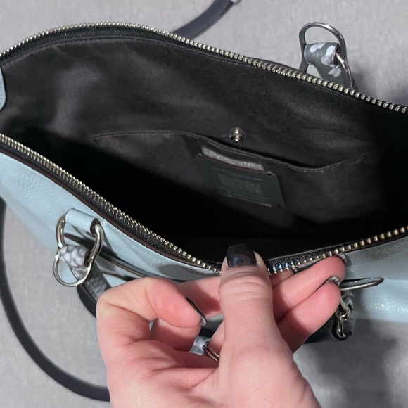 Coach Gray Leather Tote Bag - Picture 7 of 8